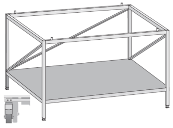 Подставка открытая передвижная UG I 62 и 102 RATIONAL 60.30.325 в ШефСтор (chefstore.ru)